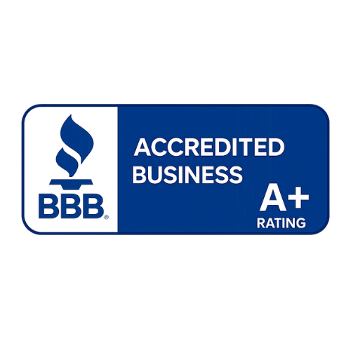 BBB Accredited Business with an A plus rating